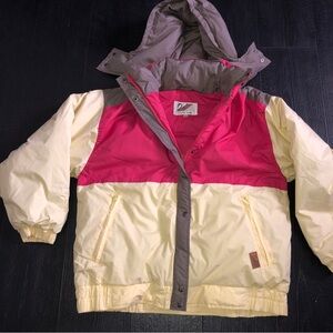 Vintage SWAN Genuine Feather Down Fill Ski Puffer Coat Hooded‎ XL women’s